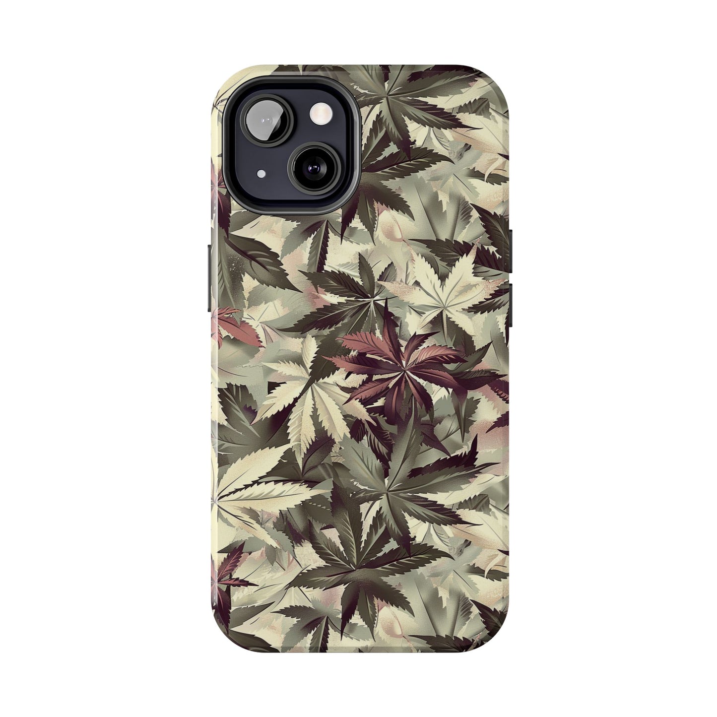 Cannabis Camo 2 Phone Case for iPhone - Lightweight, Impact Resistant, Wireless Charging Compatible