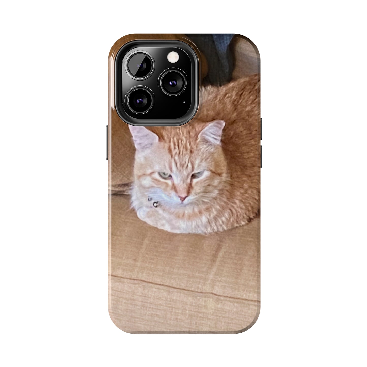 Alfred the Cat's "Couch Potato" Phone Case for iPhone - Lightweight, Impact Resistant, Wireless Charging Compatible