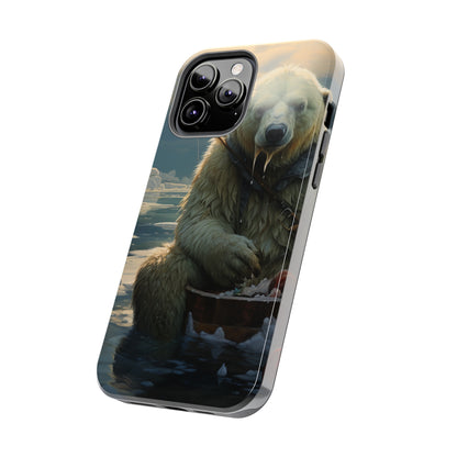 Polar Bear Phone Case for iPhone - Lightweight, Impact Resistant, Wireless Charging Compatible