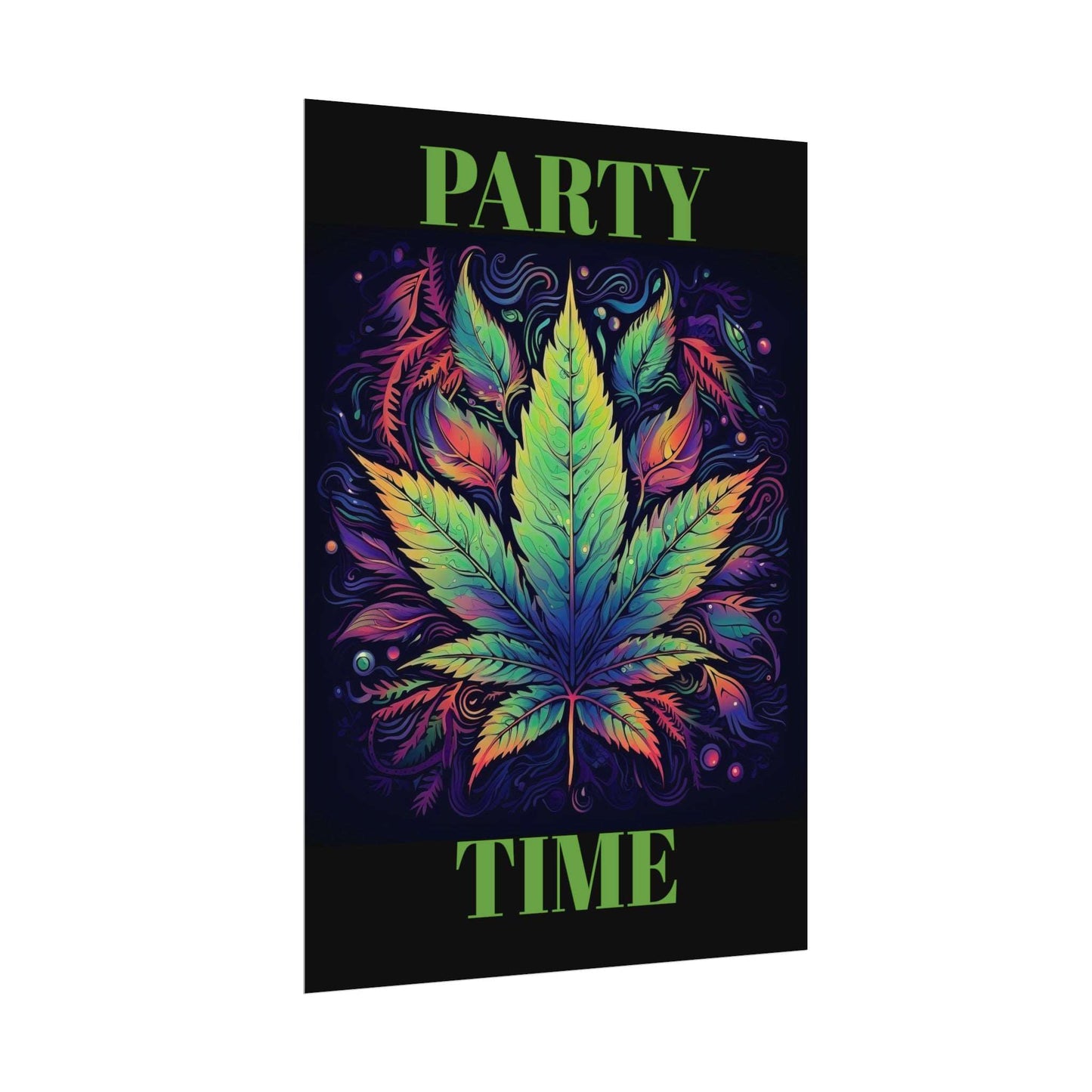 Neon Weed Poster