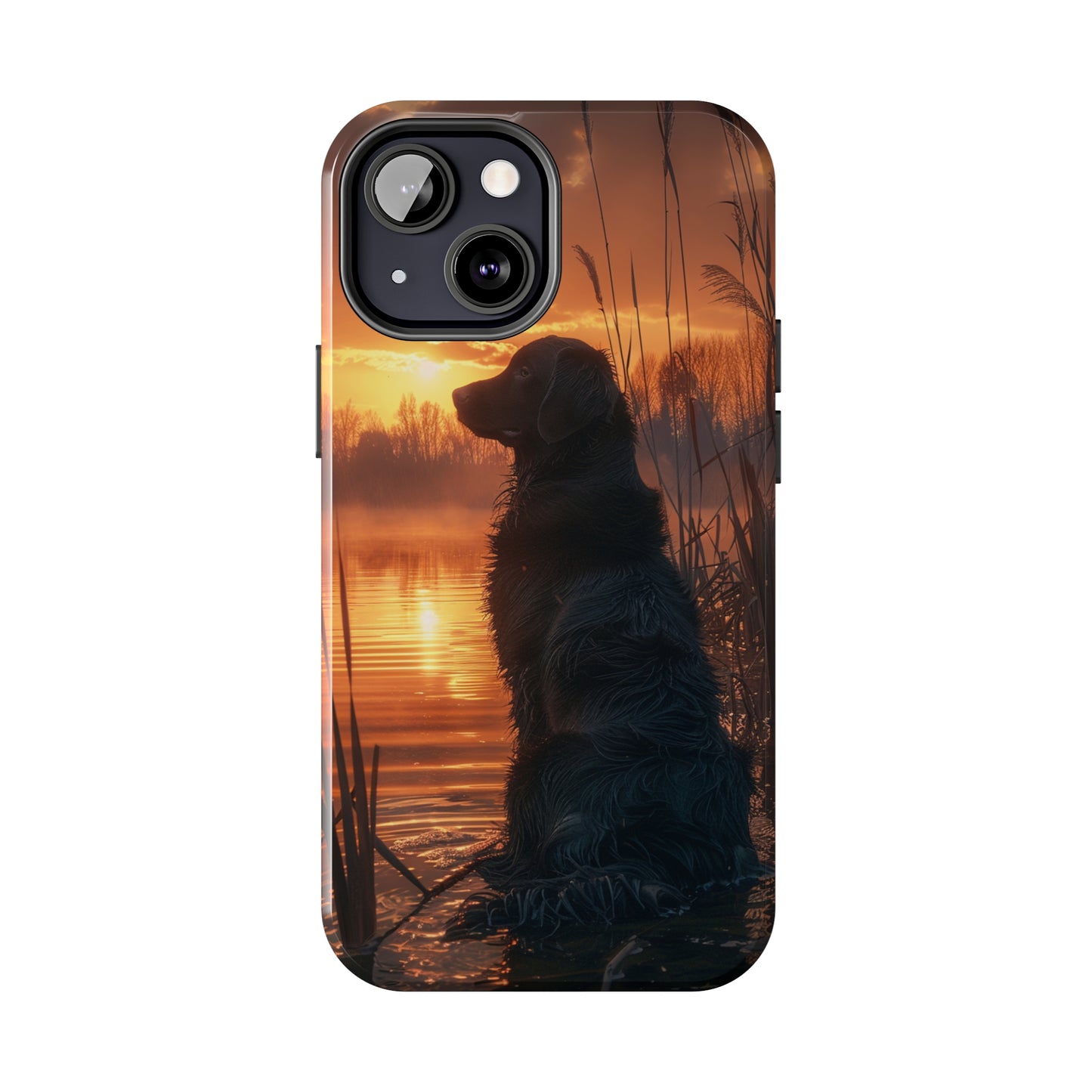 Hunting Dog Phone Case for iPhone - Lightweight, Impact Resistant, Wireless Charging Compatible