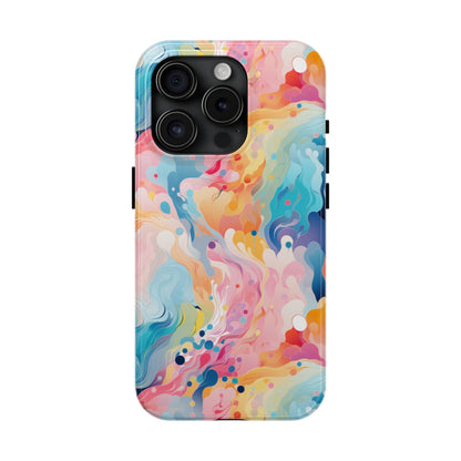 AI Psychedelic Pattern Phone Case for iPhone - Lightweight, Impact Resistant, Wireless Charging Compatible-AI phone case-AI By AJ