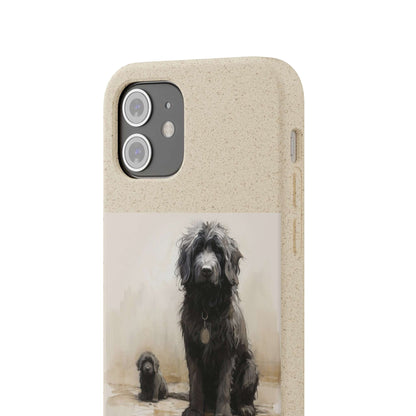 Biodegradable Custom Pet Phone Case, Dog iPhone Case, Doodle Phone Case, Newfypoo, Puppy phone case-AI phone case-AI By AJ