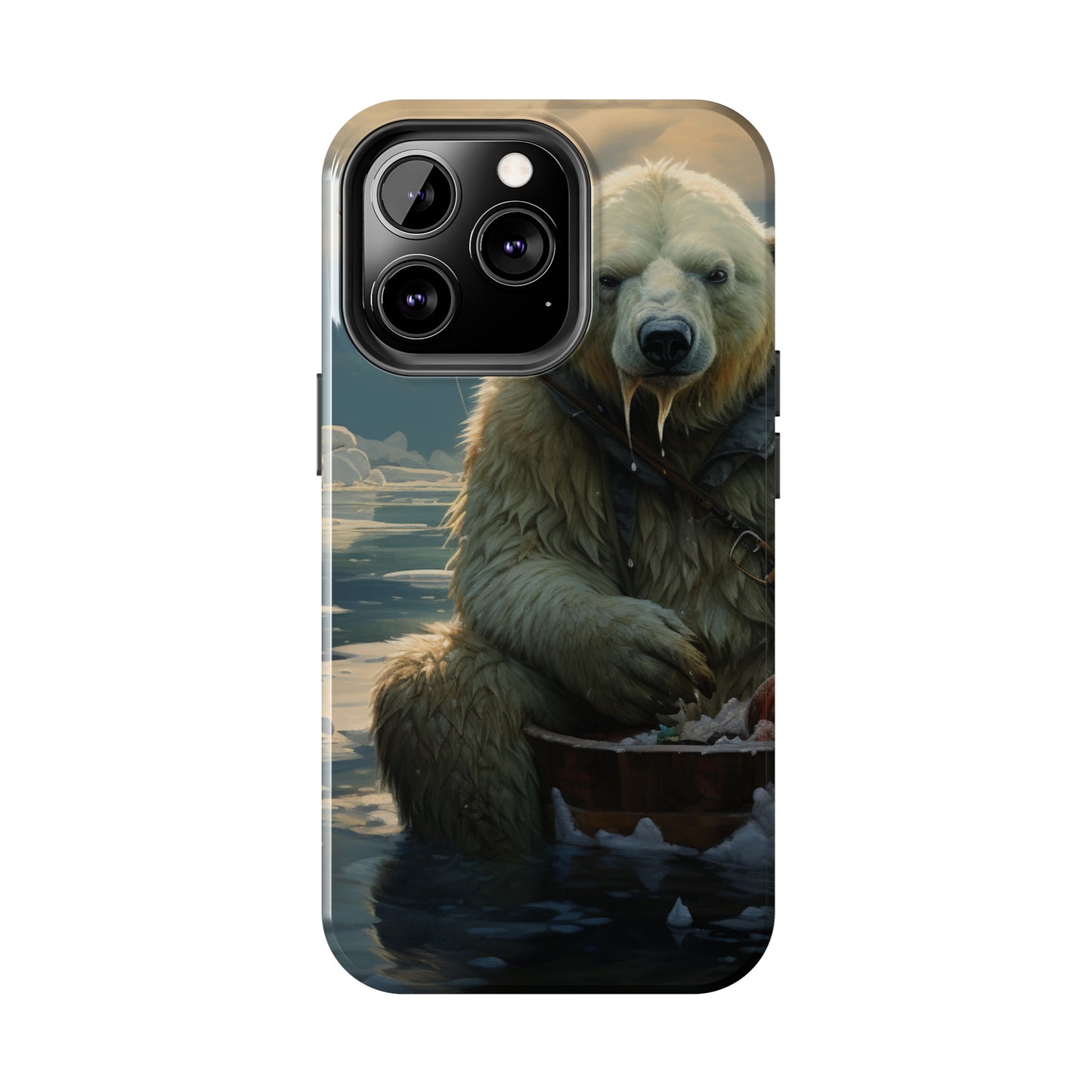 Polar Bear Phone Case for iPhone - Lightweight, Impact Resistant, Wireless Charging Compatible