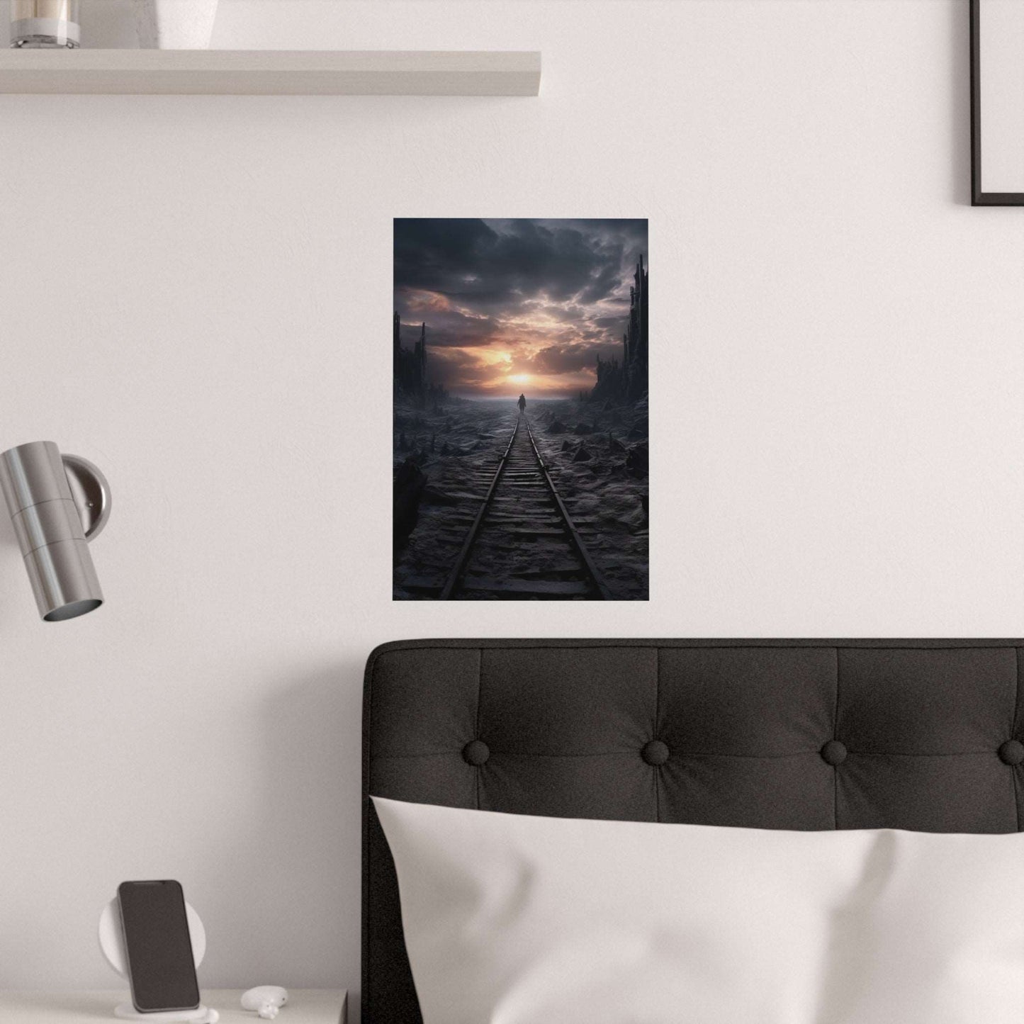 Railroad to nowhere Satin Poster | AI Poster | Abstract Art