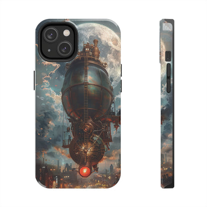 Steampunk Adventure Phone Case for iPhone - Lightweight, Impact Resistant, Wireless Charging Compatible