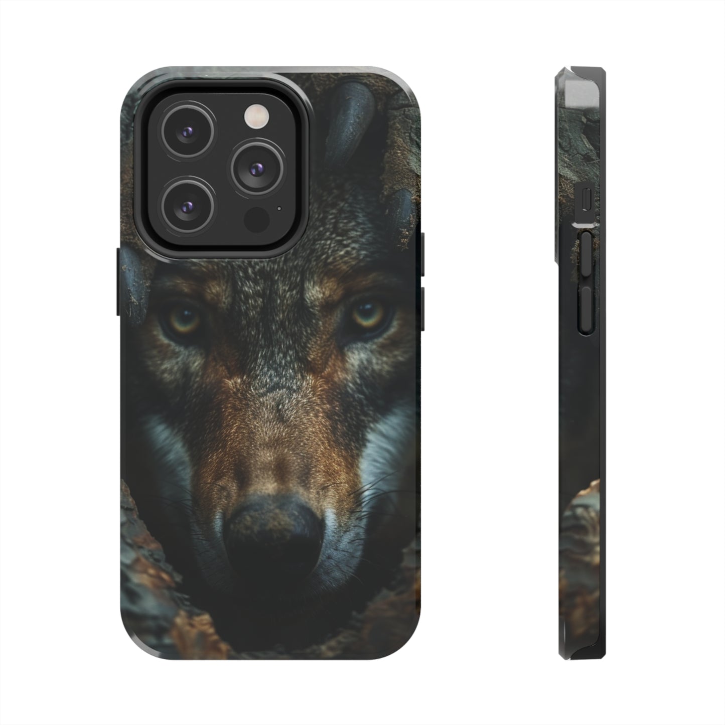 AI Wolf Phone Case for iPhone - Lightweight, Impact Resistant, Wireless Charging Compatible-AI phone case-AI By AJ