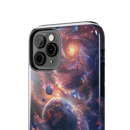 Cosmic Scene Phone Case for iPhone - Lightweight, Impact Resistant, Wireless Charging Compatible