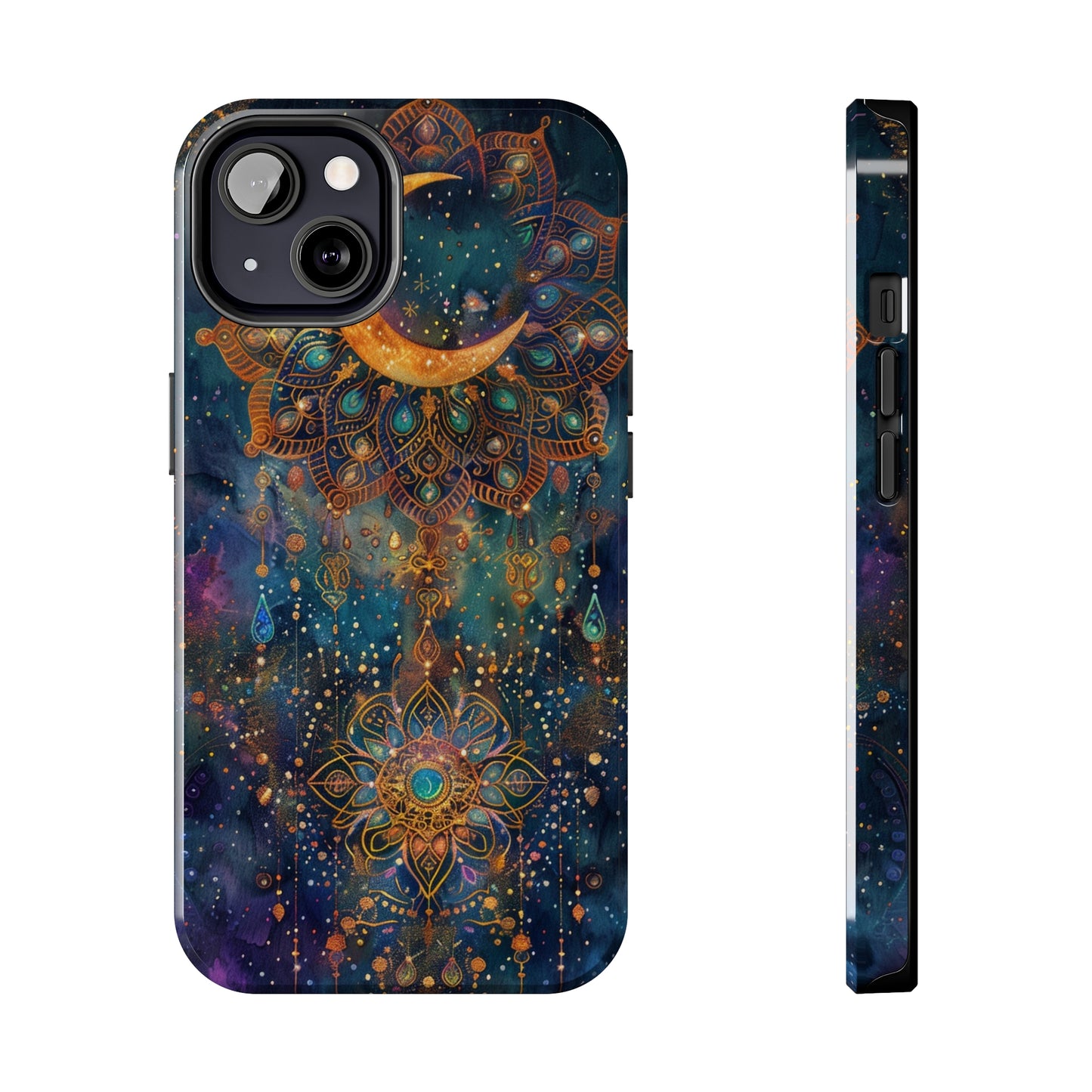 Mandala Pattern Phone Case 4 for iPhone - Lightweight, Impact Resistant, Wireless Charging Compatible