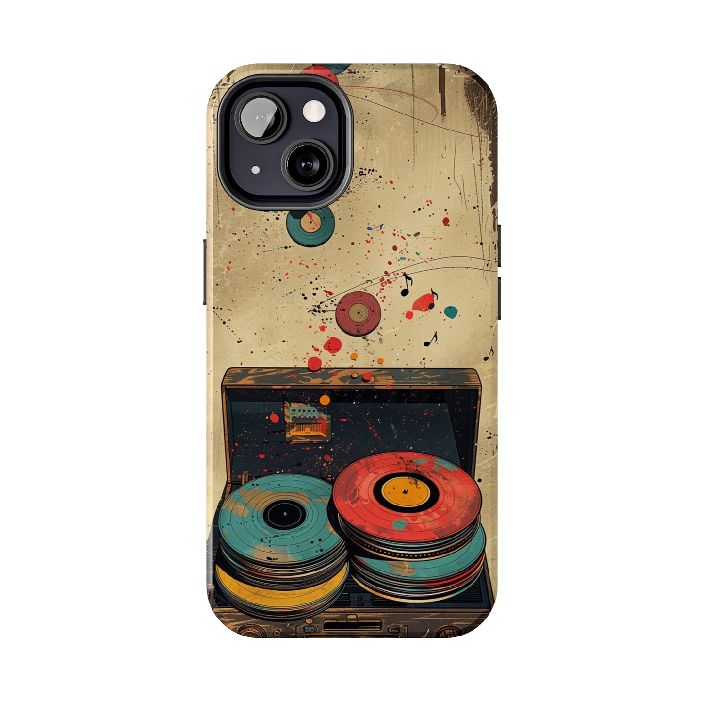 Vintage Audio Phone Case 2 for iPhone - Lightweight, Impact Resistant, Wireless Charging Compatible