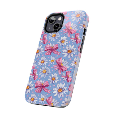 Daisies and Bows 2 Phone Case for iPhone - Lightweight, Impact Resistant, Wireless Charging Compatible