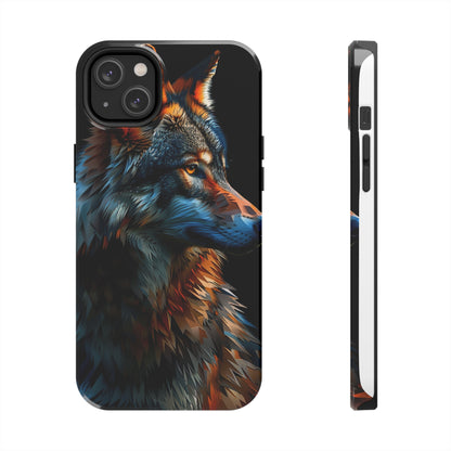 Biomorphism Style Wolf Phone Case 2 for iPhone - Lightweight, Impact Resistant, Wireless Charging Compatible