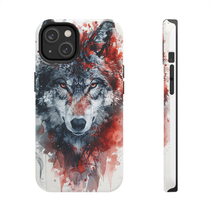 Biomorphism Style Wolf Phone Case for iPhone - Lightweight, Impact Resistant, Wireless Charging Compatible