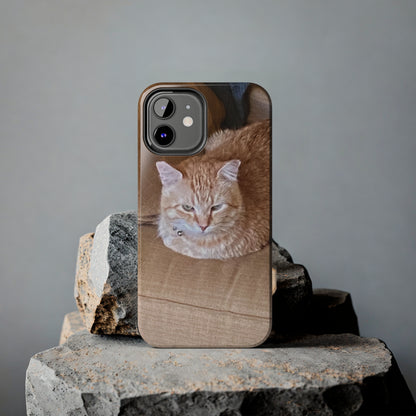 Alfred the Cat's "Couch Potato" Phone Case for iPhone - Lightweight, Impact Resistant, Wireless Charging Compatible