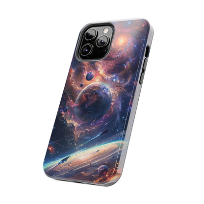 Cosmic Scene Phone Case for iPhone - Lightweight, Impact Resistant, Wireless Charging Compatible