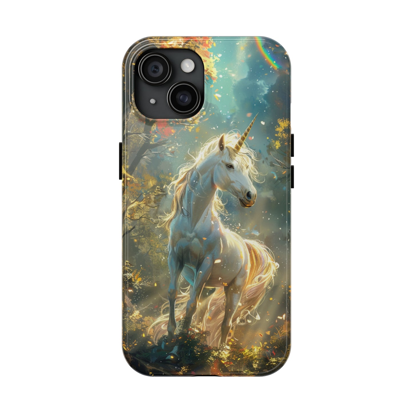 Fantasy Unicorn Phone Case for iPhone - Lightweight, Impact Resistant, Wireless Charging Compatible