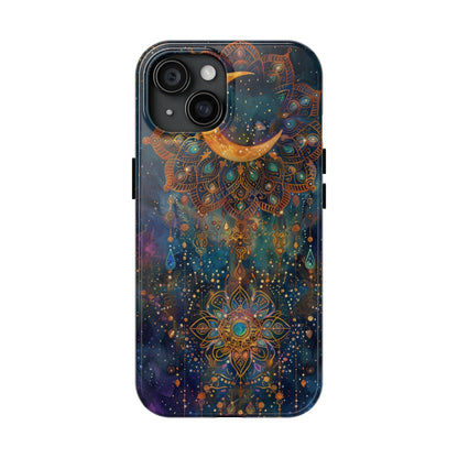 Mandala Pattern Phone Case 4 for iPhone - Lightweight, Impact Resistant, Wireless Charging Compatible