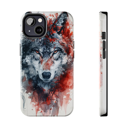 Biomorphism Style Wolf Phone Case for iPhone - Lightweight, Impact Resistant, Wireless Charging Compatible