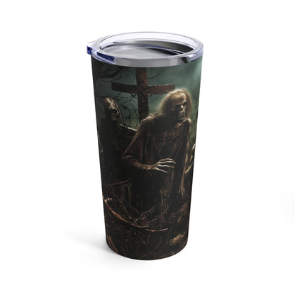 Zombie Apocalypse in the Graveyard - 20oz Tumbler - Spooky Tumbler - Scary Tumbler