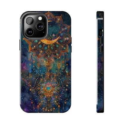 Mandala Pattern Phone Case 4 for iPhone - Lightweight, Impact Resistant, Wireless Charging Compatible