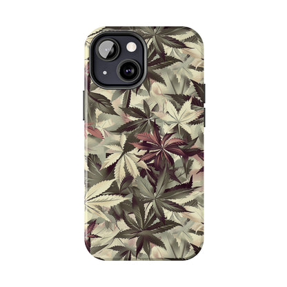 Cannabis Camo 2 Phone Case for iPhone - Lightweight, Impact Resistant, Wireless Charging Compatible