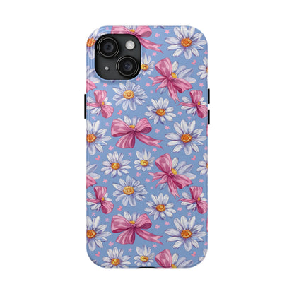 Daisies and Bows 2 Phone Case for iPhone - Lightweight, Impact Resistant, Wireless Charging Compatible