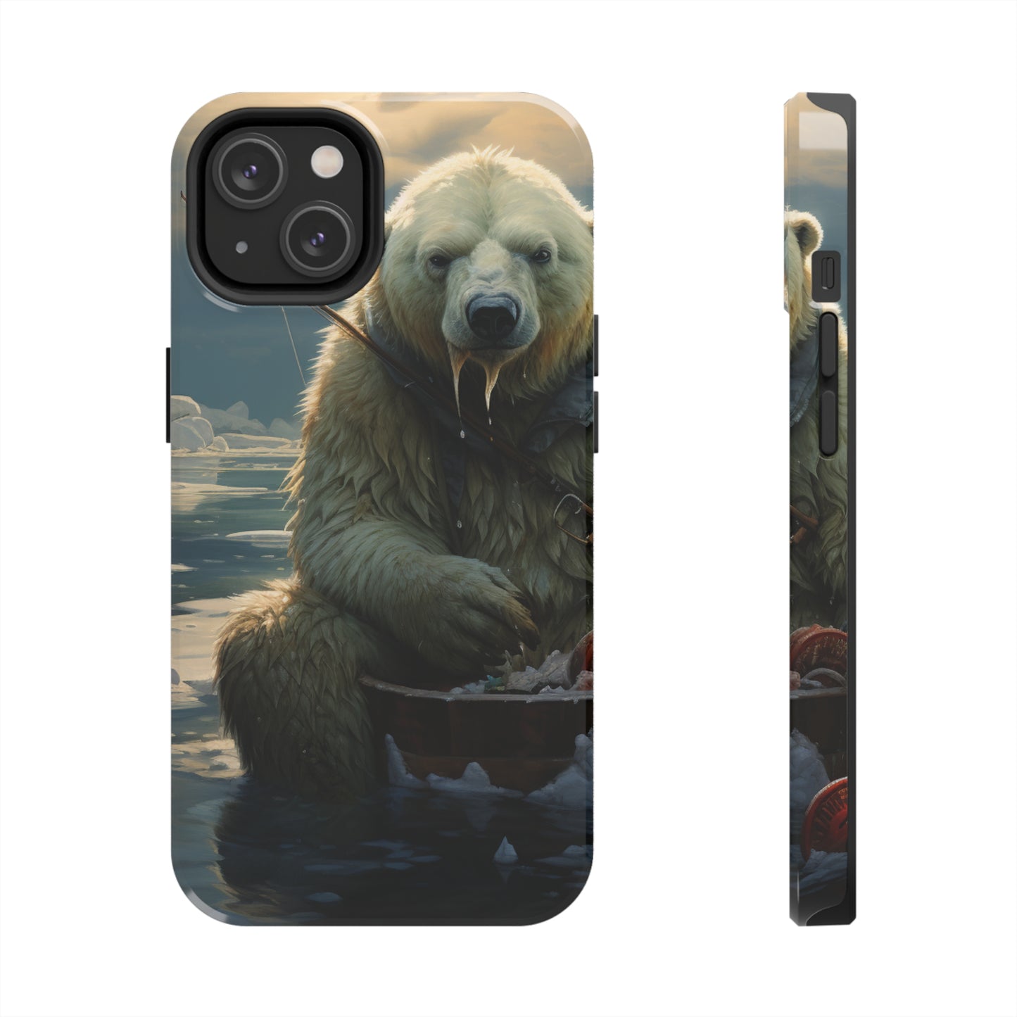 Polar Bear Phone Case for iPhone - Lightweight, Impact Resistant, Wireless Charging Compatible