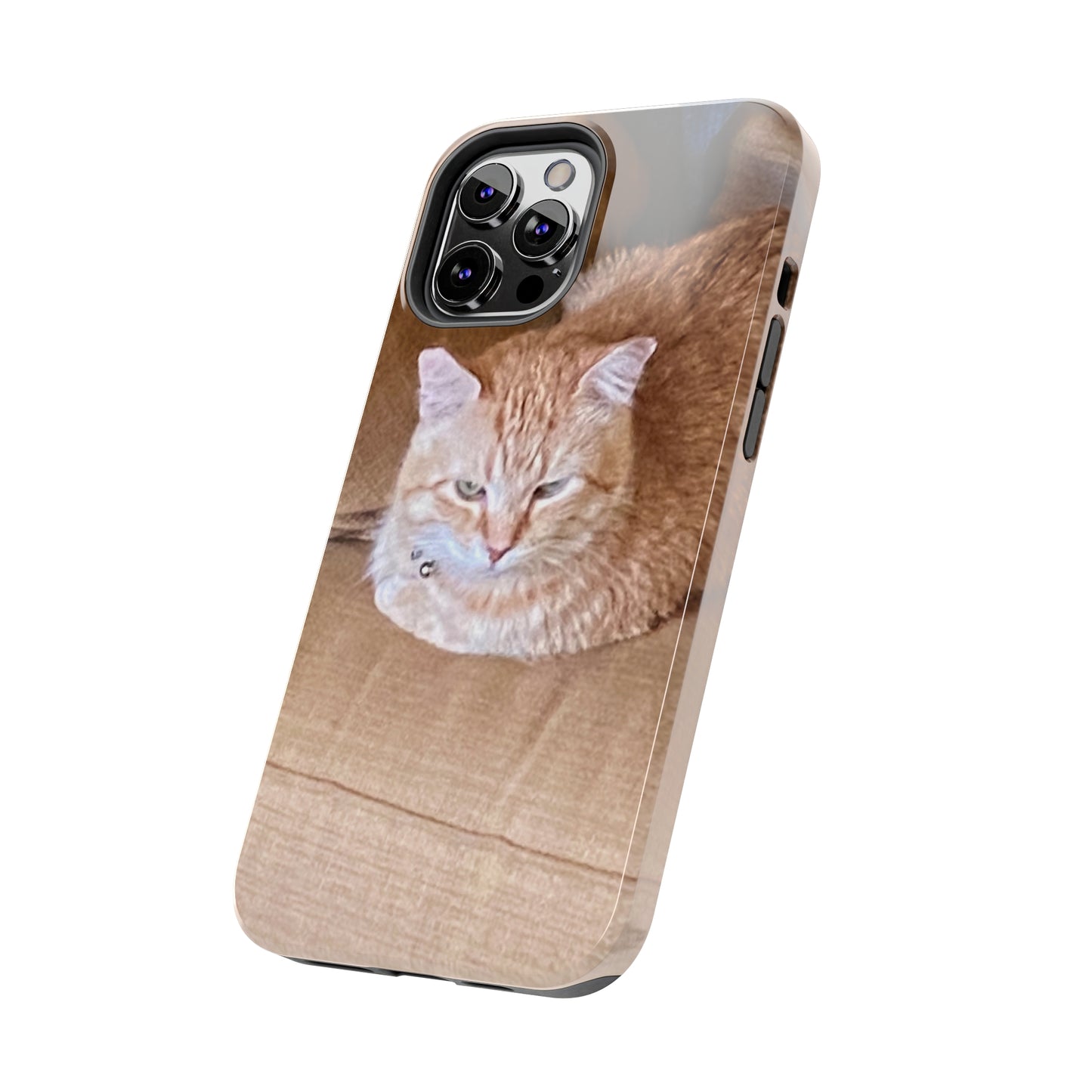 Alfred the Cat's "Couch Potato" Phone Case for iPhone - Lightweight, Impact Resistant, Wireless Charging Compatible