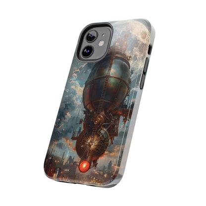 Steampunk Adventure Phone Case for iPhone - Lightweight, Impact Resistant, Wireless Charging Compatible