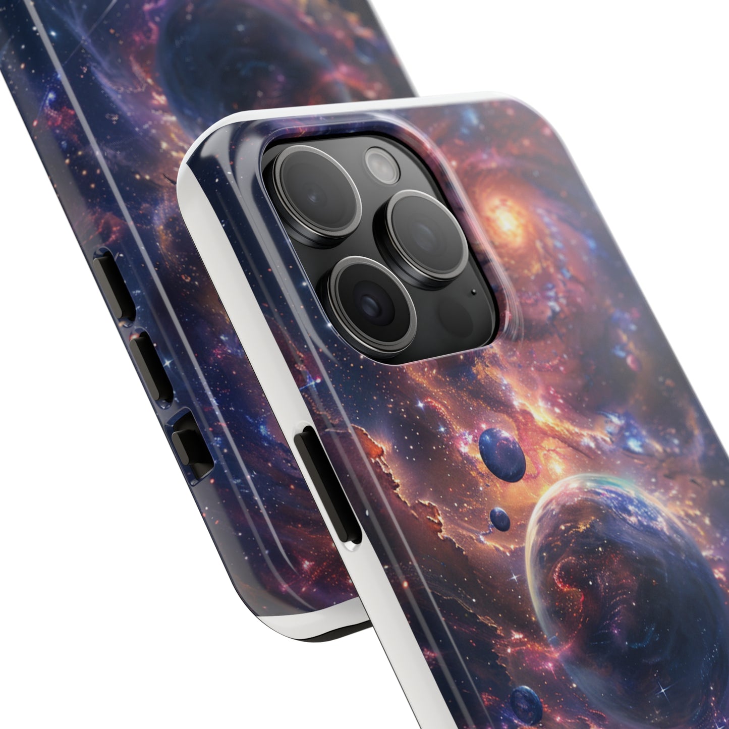 Cosmic Scene Phone Case for iPhone - Lightweight, Impact Resistant, Wireless Charging Compatible