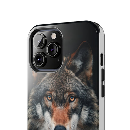 The Arte Povera Style Wolf Head 2 Phone Case for iPhone - Lightweight, Impact Resistant, Wireless Charging Compatible