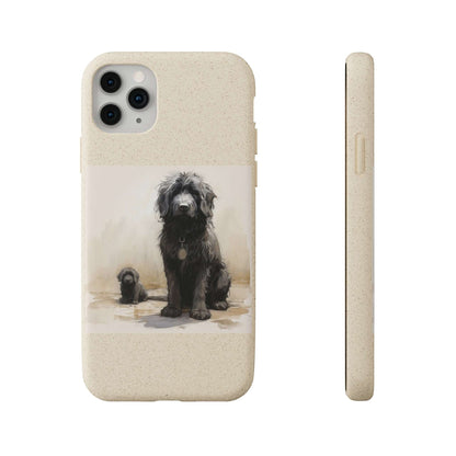 Biodegradable Custom Pet Phone Case, Dog iPhone Case, Doodle Phone Case, Newfypoo, Puppy phone case-AI phone case-AI By AJ