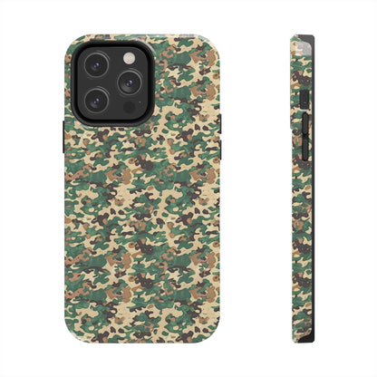 Green Camo Phone Case for iPhone - Lightweight, Impact Resistant, Wireless Charging Compatible