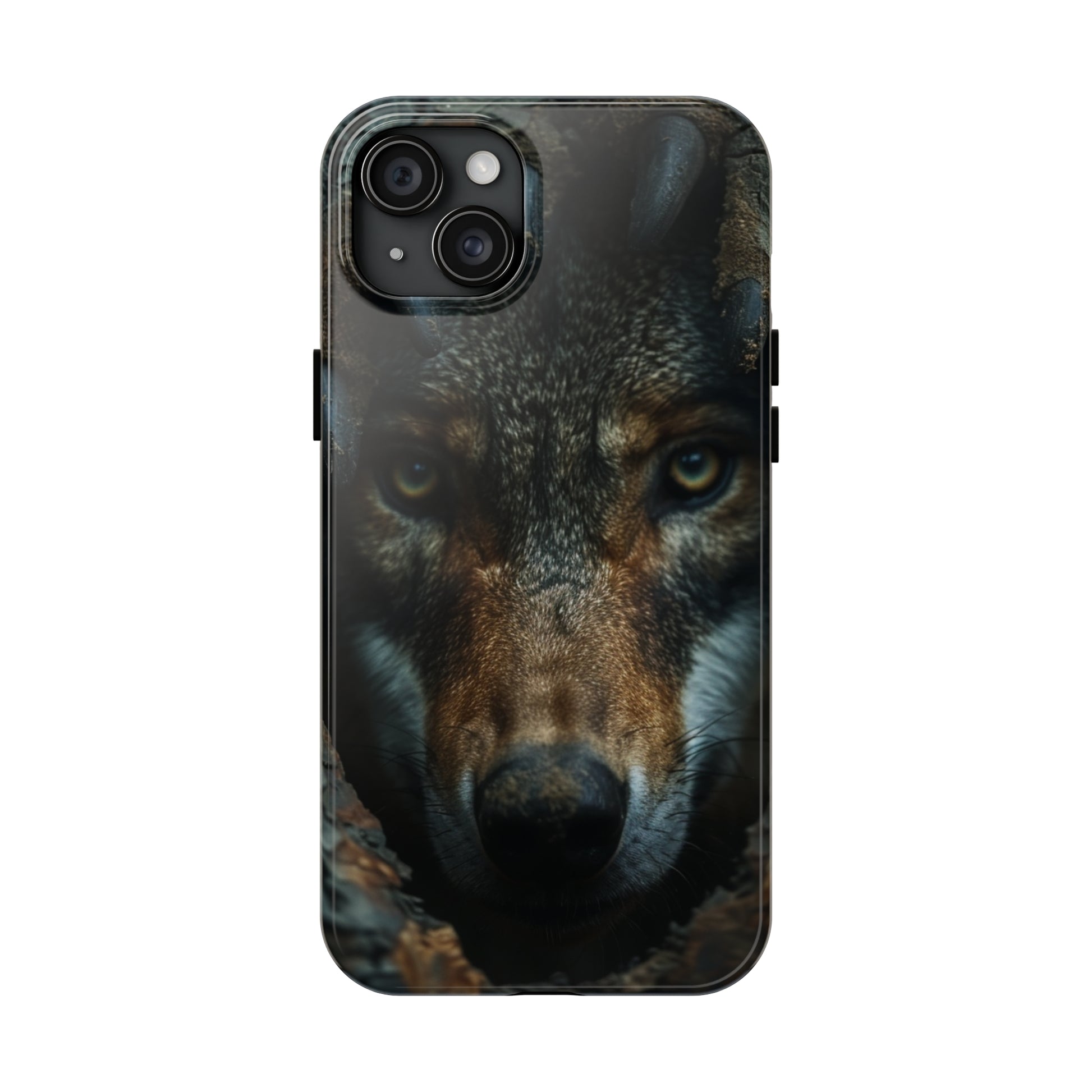 AI Wolf Phone Case for iPhone - Lightweight, Impact Resistant, Wireless Charging Compatible-AI phone case-AI By AJ