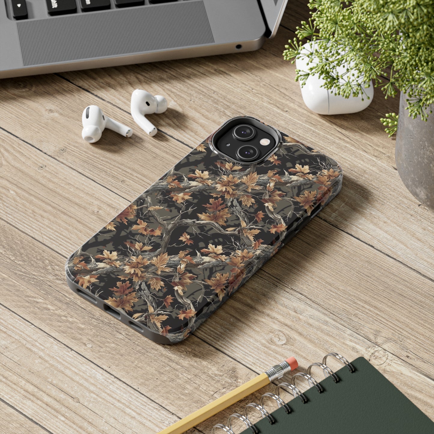 Camo Phone Case for iPhone - Lightweight, Impact Resistant, Wireless Charging Compatible