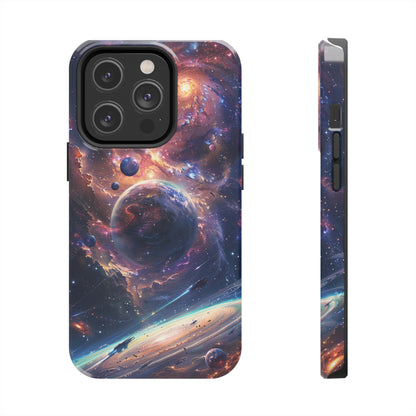 Cosmic Scene Phone Case for iPhone - Lightweight, Impact Resistant, Wireless Charging Compatible