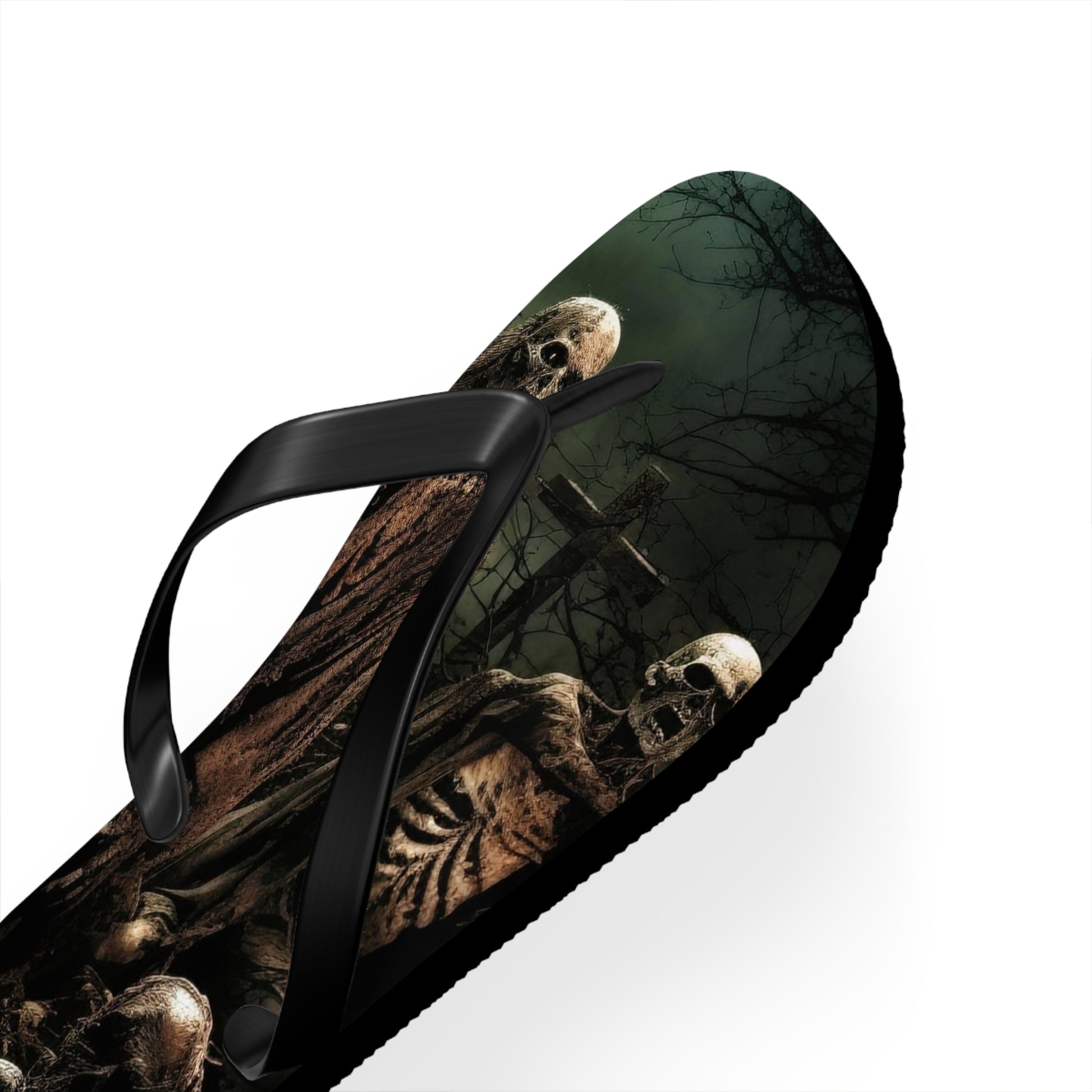 Zombie Outbreak Flip-Flops, Zombie Apocalypse, funny flip flops, Halloween Costume, Halloween Gift, Halloween Shoes,