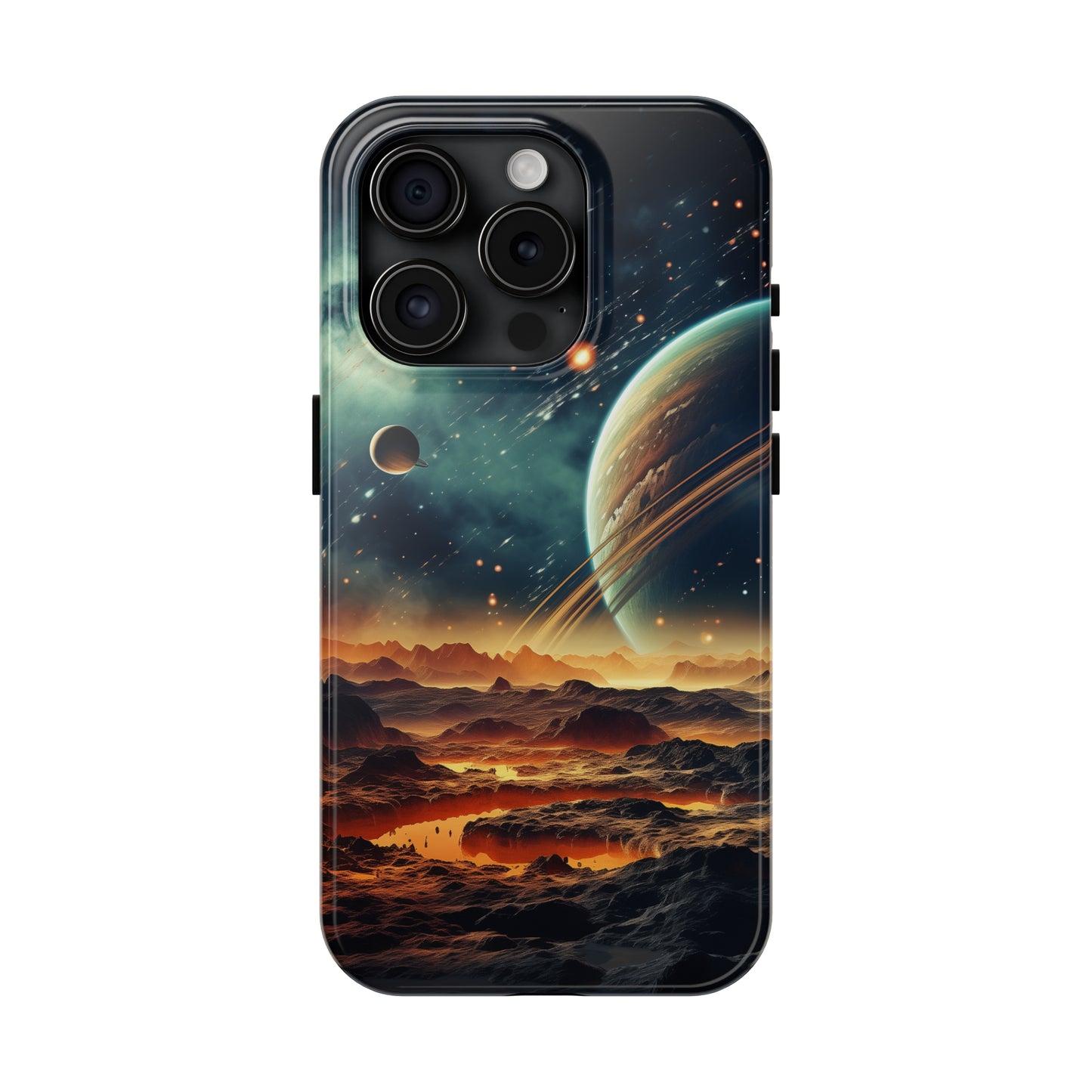 Space Phone Case for iPhone - Lightweight, Impact Resistant, Wireless Charging Compatible