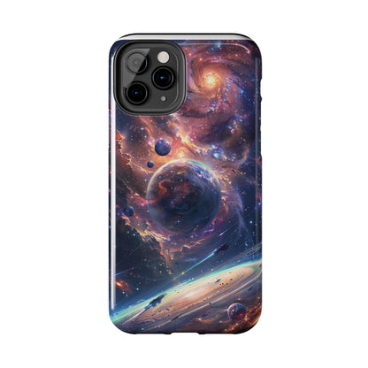 Cosmic Scene Phone Case for iPhone - Lightweight, Impact Resistant, Wireless Charging Compatible