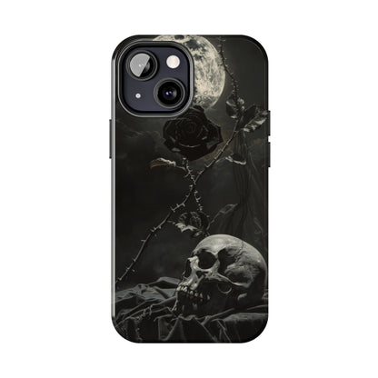 Gothic Elegance Phone Case for iPhone - Lightweight, Impact Resistant, Wireless Charging Compatible