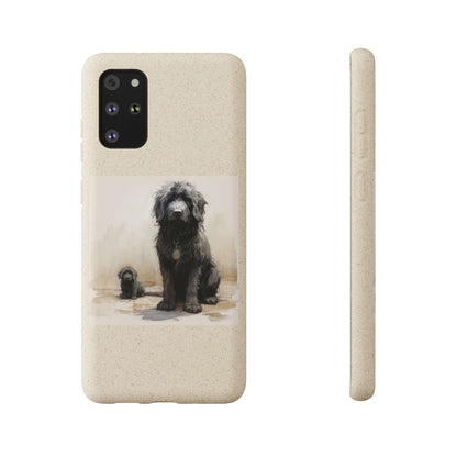 Biodegradable Custom Pet Phone Case, Dog iPhone Case, Doodle Phone Case, Newfypoo, Puppy phone case-AI phone case-AI By AJ