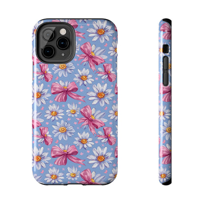 Daisies and Bows 2 Phone Case for iPhone - Lightweight, Impact Resistant, Wireless Charging Compatible