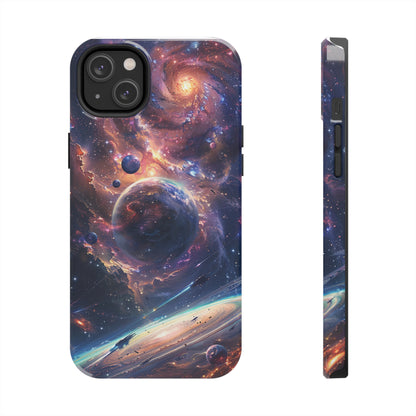 Cosmic Scene Phone Case for iPhone - Lightweight, Impact Resistant, Wireless Charging Compatible