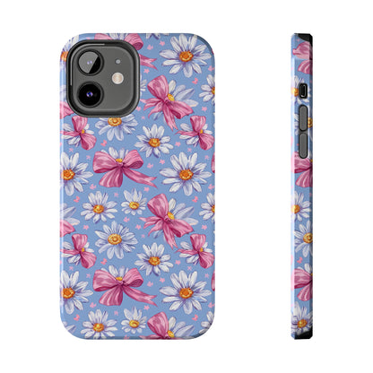 Daisies and Bows 2 Phone Case for iPhone - Lightweight, Impact Resistant, Wireless Charging Compatible