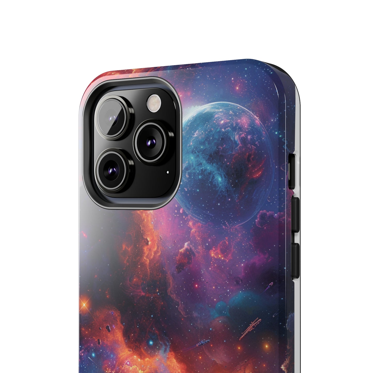 Cosmic Space Phone Case for iPhone - Lightweight, Impact Resistant, Wireless Charging Compatible