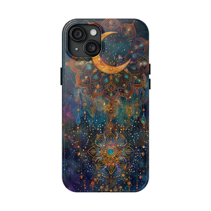 Mandala Pattern Phone Case 4 for iPhone - Lightweight, Impact Resistant, Wireless Charging Compatible