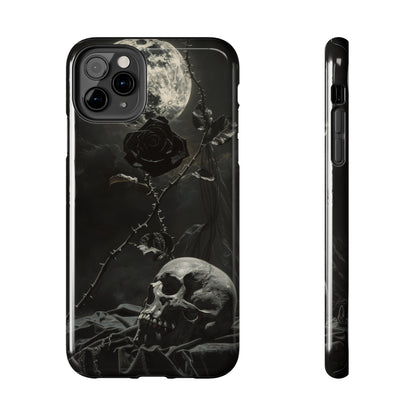 Gothic Elegance Phone Case for iPhone - Lightweight, Impact Resistant, Wireless Charging Compatible