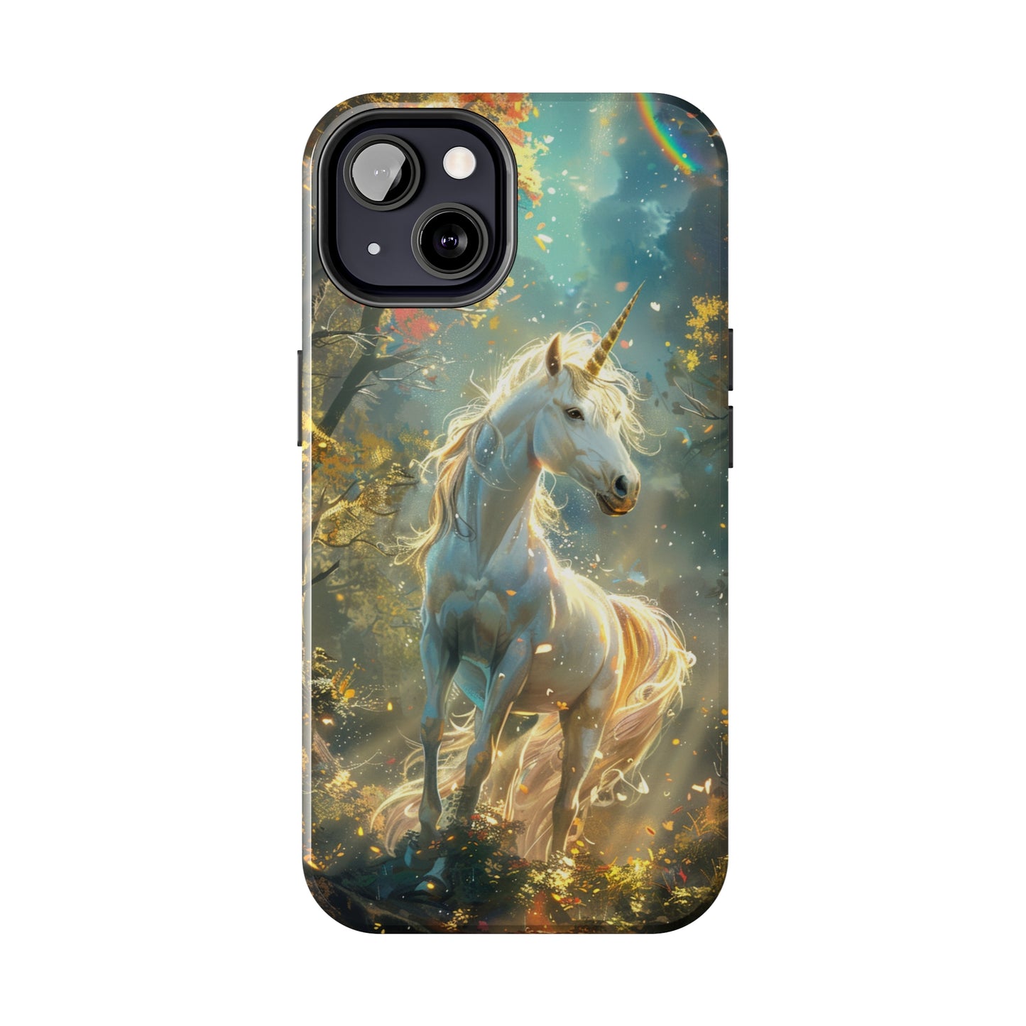 Fantasy Unicorn Phone Case for iPhone - Lightweight, Impact Resistant, Wireless Charging Compatible