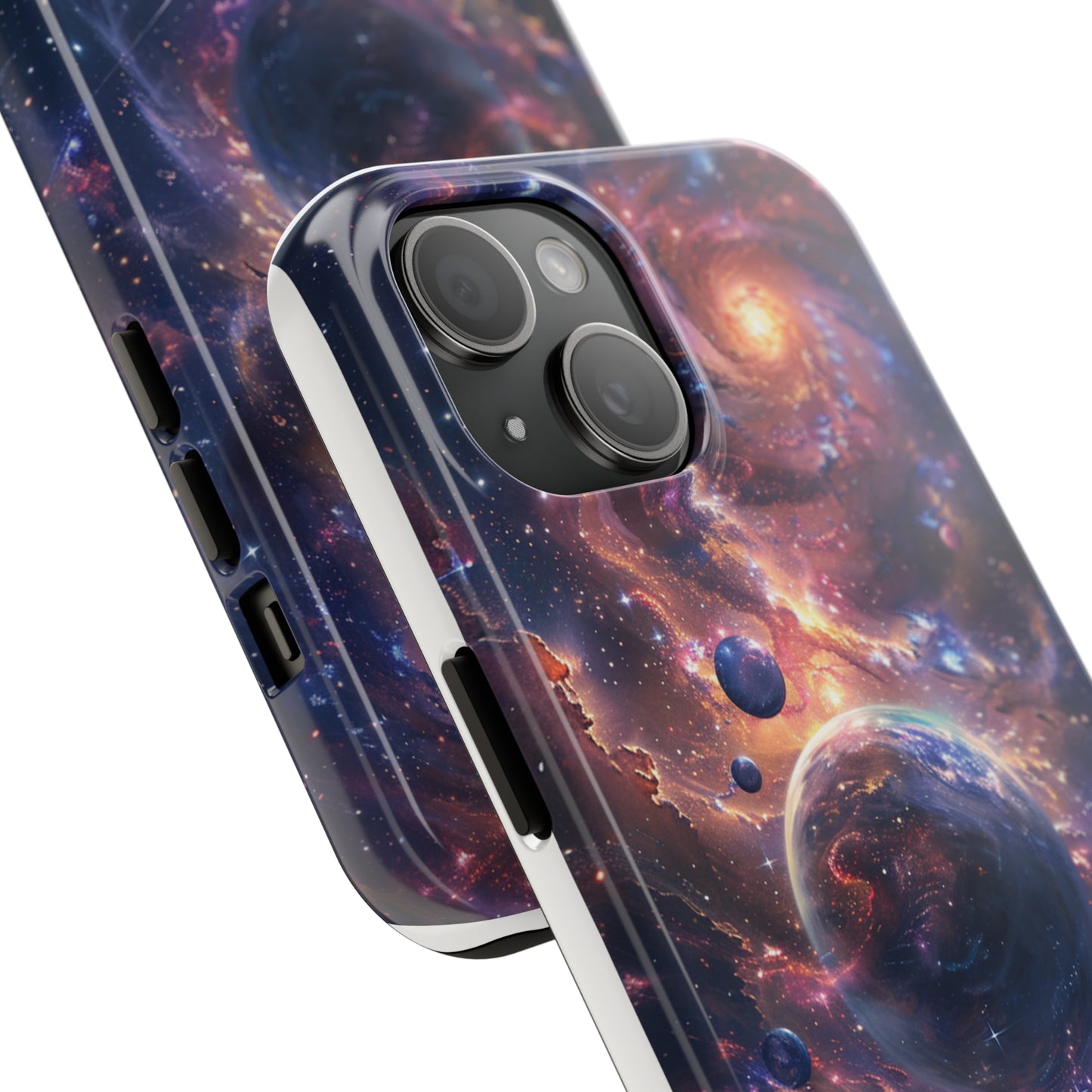 Cosmic Scene Phone Case for iPhone - Lightweight, Impact Resistant, Wireless Charging Compatible