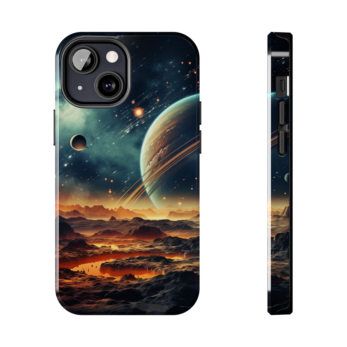 Space Phone Case for iPhone - Lightweight, Impact Resistant, Wireless Charging Compatible